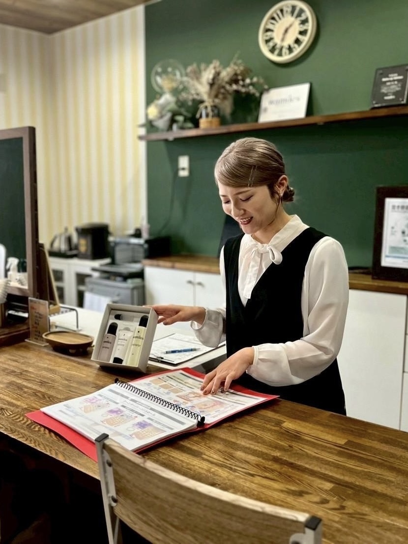 メニューのご案内の様子